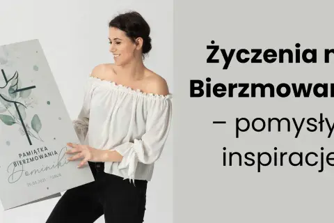Kobieta trzyma pamiątkę bierzmowania z krzyżem i gołębicą.