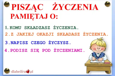 Jak napisać życzenia klasa 4 - proste przykłady i wskazówki